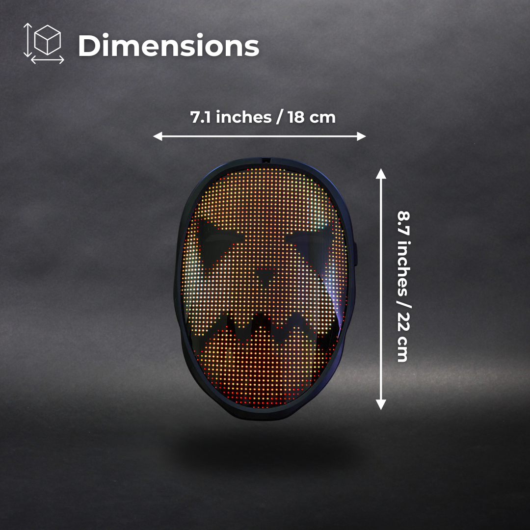 FaceShift Pro - Customizable Bluetooth LED Mask